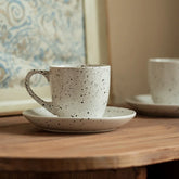 Korean Style Retro Afternoon Tea Cup Household Daily Breakfast Set Cup Saucer Simple Restaurant High Quality Plates