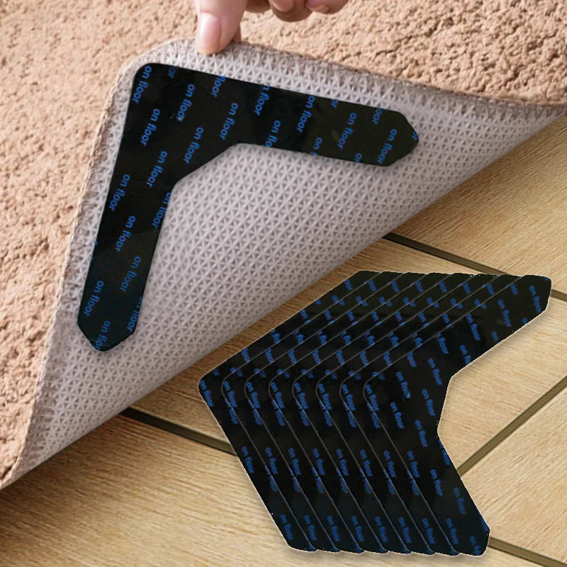 4/8pcs Strong Self Adhesive Fastener Dots Stickers Adhesive Hook Loop Tape For Bed Sheet Sofa Mat Carpet Anti Slip Mat Pads