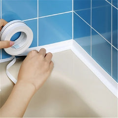 Bathroom Waterproof Wall Stickers Sealing Tapes PVC Adhesive Sealing Strips Sink Edge Tape Kitchen Bathroom Accessories New