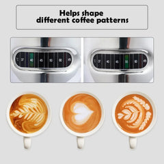 350/600ML Stainless Steel Milk Frothing Pitcher Temperature Display Milk Frother Pitcher Jug Cup for Latte Art Barista Kitchen